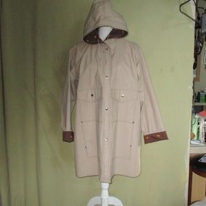 Rain Coat Rainproof Knee Length Size L